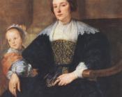 安东尼 凡 戴克 : The Wife and Daughter of Colyn de Nole